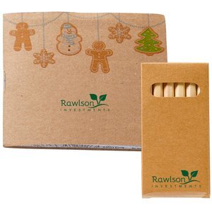 Holiday Theme Gingerbread People Adult Coloring Book & 6-Color Pencil Set To Go