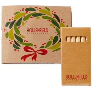 Holiday Theme Wreath Adult Coloring Book & 6-Color Pencil Set To Go