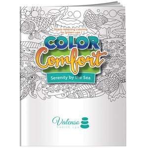 Color Comfort Sea Shells & Beaches Theme Adult Coloring Book