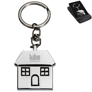 House Metal Keychain
