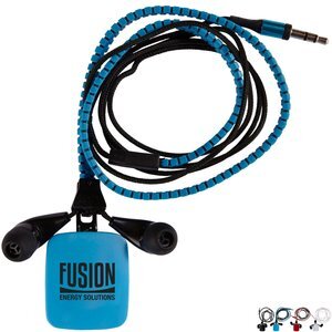 Zipper Ear Buds with Pull