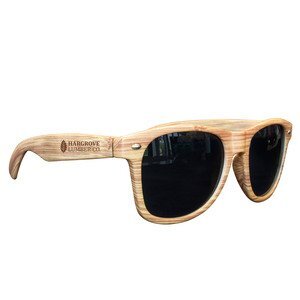 Light Wood Tone Miami Sunglasses
