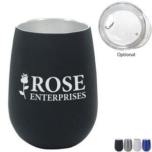 Soft Touch Halcyon® Stainless Steel Wine Glass, 12oz.