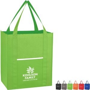 Wave Design Non-Woven Shopper Tote