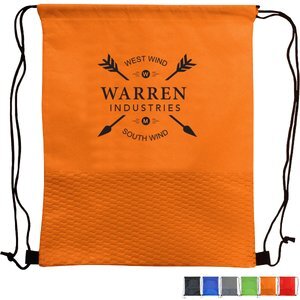 Wave Non-Woven Drawstring Backpack