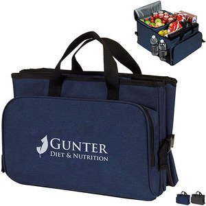 Premium Heathered 40 Can Cooler & Trunk Organizer