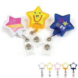 Star Retractable Badgeholder, Alligator Clip