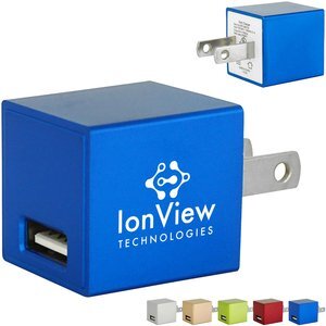 Metallic USB Wall Charger, UL Listed