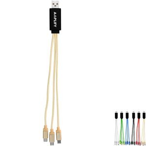 Metallic Light Up Logo Cable w/ Type C USB