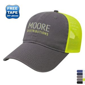 Classic Constructed Washed Chino Twill & Ultra Soft Mesh Cap