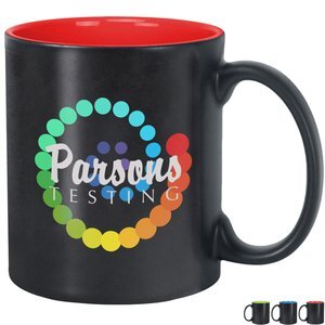 Classic Matte Two-Tone Black Mug, 11oz.