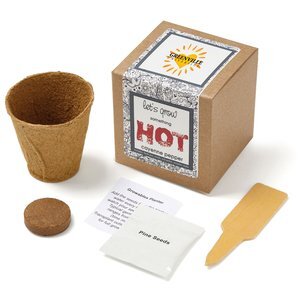 Cayenne Peppers Growables Planter in Kraft Gift Box w/ Label