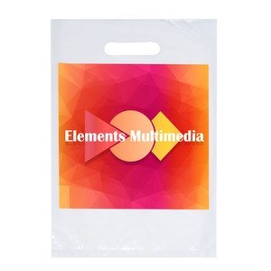Digital Full Color Die Cut Plastic Bag, 9" x 13"