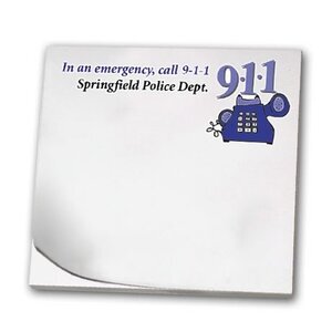 In an Emergency Call 9-1-1, 25 Sheet Sticky Pad