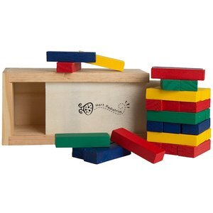 Multi-Colored Block Wooden Tower Puzzle