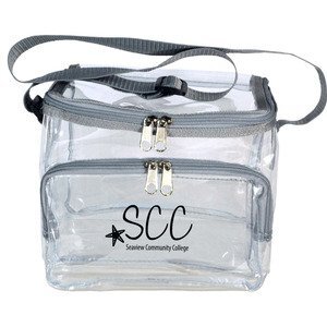 Clear Vinyl 12-Can Lunch Bag