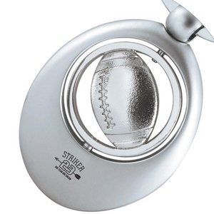 Football Silver Swivel Sports Key Chain