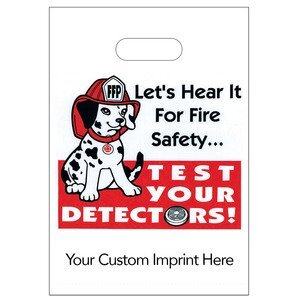 Digital Full Color Die Cut Plastic Bag w/ Test Your Detectors Design, 9" x 13"