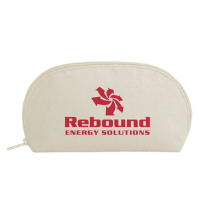 Glam Clam Cotton Canvas Cosmetic Bag
