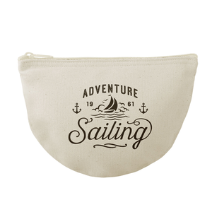 Slice Cotton Canvas Zippered Pouch