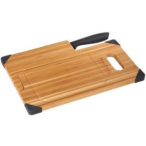 Bamboo Cutting Board w/ Knife
