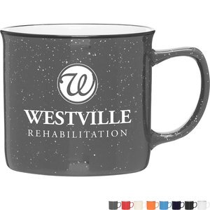 Cambria Stoneware Speckled Camper Mug, 12oz.