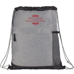 Heather Melange Drawstring Bag