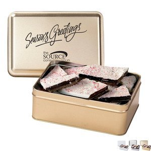 Peppermint Bark in a Rectangle Tin, 6oz.