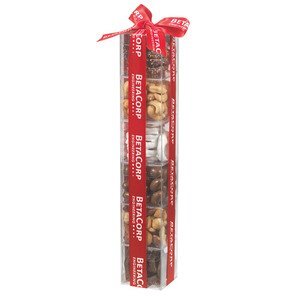 Chocolate & Nut 6 Way Gourmet Treat Tower w/ Custom Ribbon