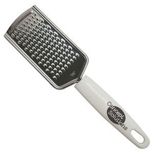 Flat Fine Cheese Grater with Plastic Handle