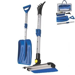 Deluxe Telescoping Snowbrush & Collapsible Shovel Set