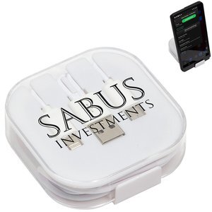 Trio 3-in-1 Charging Cable with Built-In Phone Stand