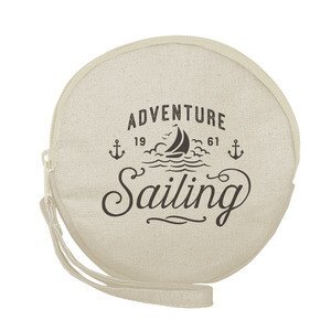 Pancake To Go Cotton Canvas Wristlet Wallet