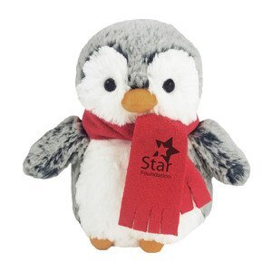 Mini Pom Pom Penguin Plush, 6"