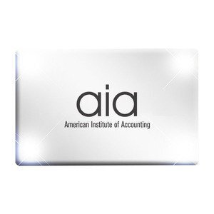 Rectangle Flashing LED Lapel Pin