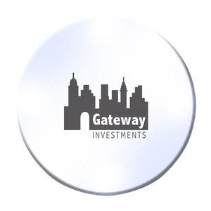 Round Flashing LED Lapel Pin, 1-1/2"