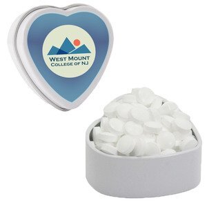 Sugar Free Peppermints in Small Heart Tin