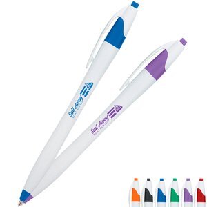 Dart White Barrel Pen