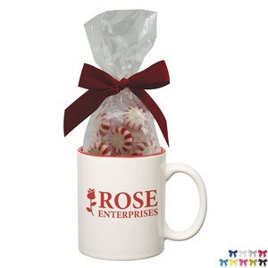 Two-Tone Ceramic Mug w/ Starlite Mints, 11oz.
