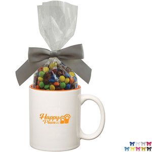 Two-Tone Ceramic Mug w/ Chocolate Littles, 11oz.