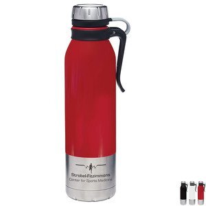 Clip-On Stainless Steel Vacuum Bottle, 25oz.