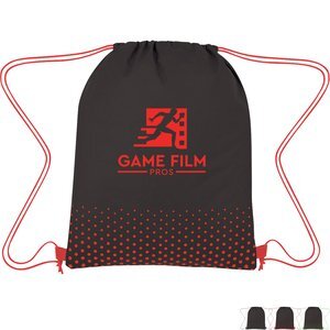 Connect the Dots Non-Woven Drawstring Bag - Black