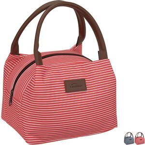 Sebastian Striped Polyester Cooler Lunch Bag