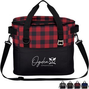 Northwoods Polyester Plaid Cooler Bag
