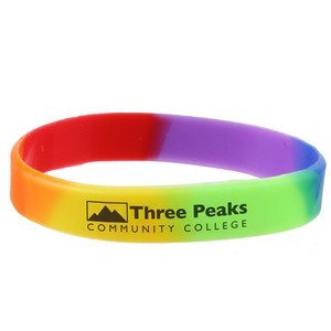 Rainbow Silicone Wristband