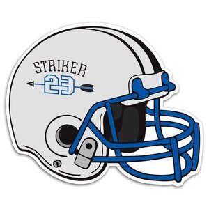 Small Helmet Car Sign Magnet