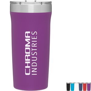 Palermo Insulated Tumbler w/ Powder Coated Finish, 18 oz.