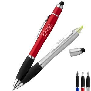 Curvaceous Stylus Cap Highlighter Pen