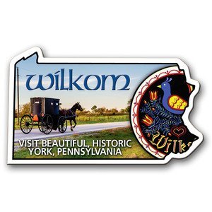 Pennsylvania State Shaped Magnet