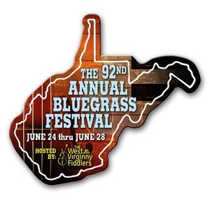 West Virginia State Shaped Magnet